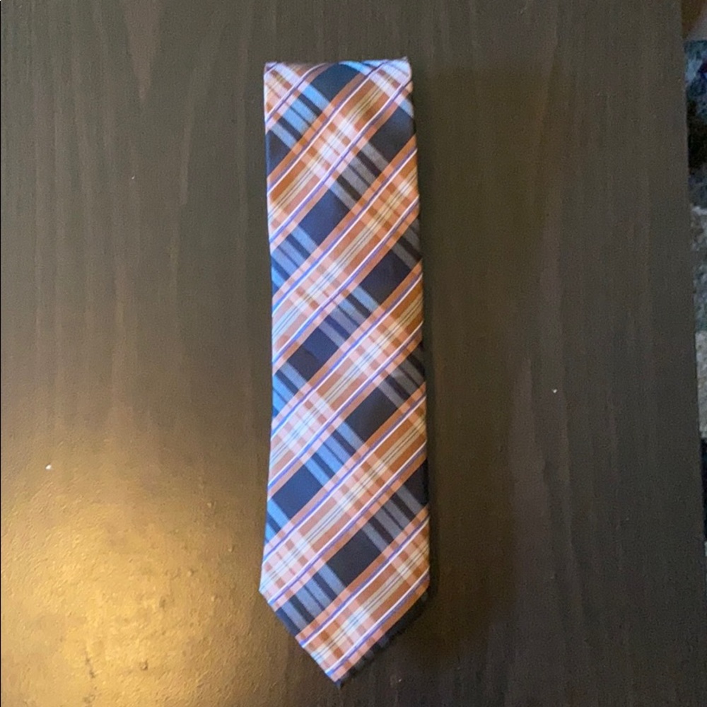 $10 Ties: Bill Robinson Tan Plaid Tie